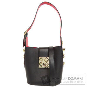 Christian Louboutin Studded Handbag Calfskin Leather